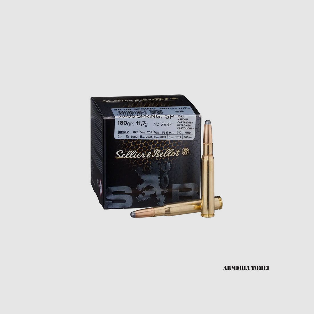 SELLIER & BELLOT – 30-06 SPRING. 180grs 11,7g SP No.2937