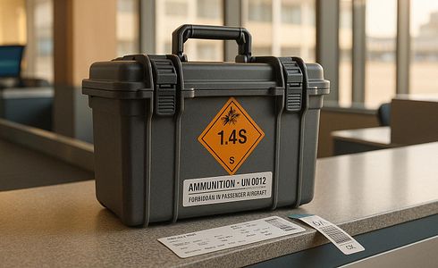 So transportierst Du Munition im Flugzeug