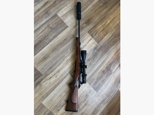 Haenel Jaeger 10 Komplettset inkl. Zielfernrohr und Schalldämpfer 