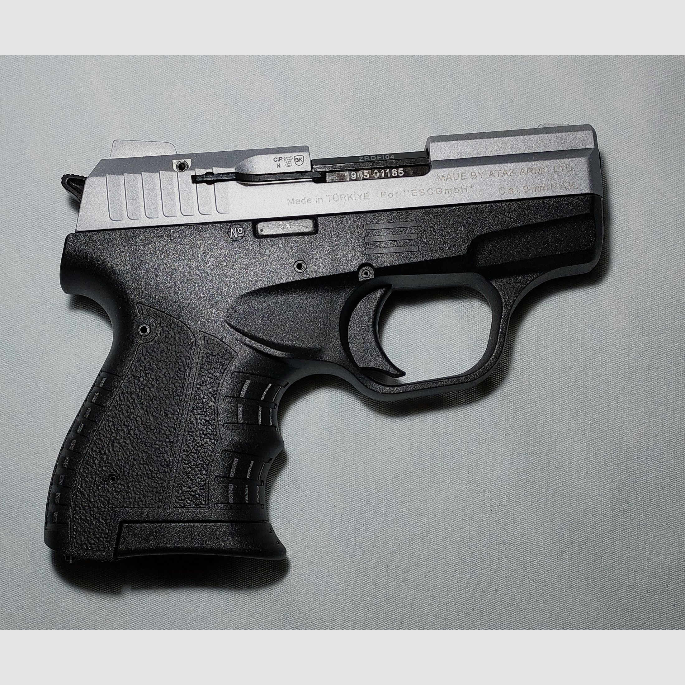 Zoraki M 906 Titan pistola de fogueo 9 mm P.A.K. PTB 1012 – con maletín, imagen 3 de 8