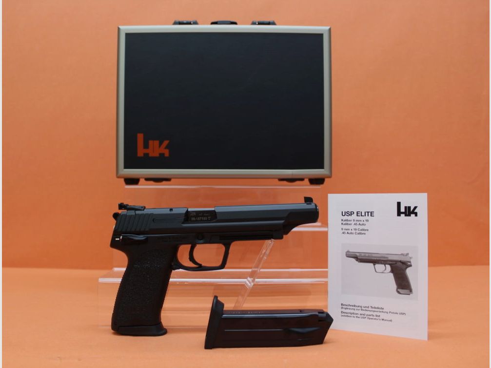 Heckler&Koch Ha.Pistole .45Auto Heckler&Koch/H&K HK USP ELITE 152mm Lauf/ Mikrometervisier (.45ACP/.45A.C.P.)