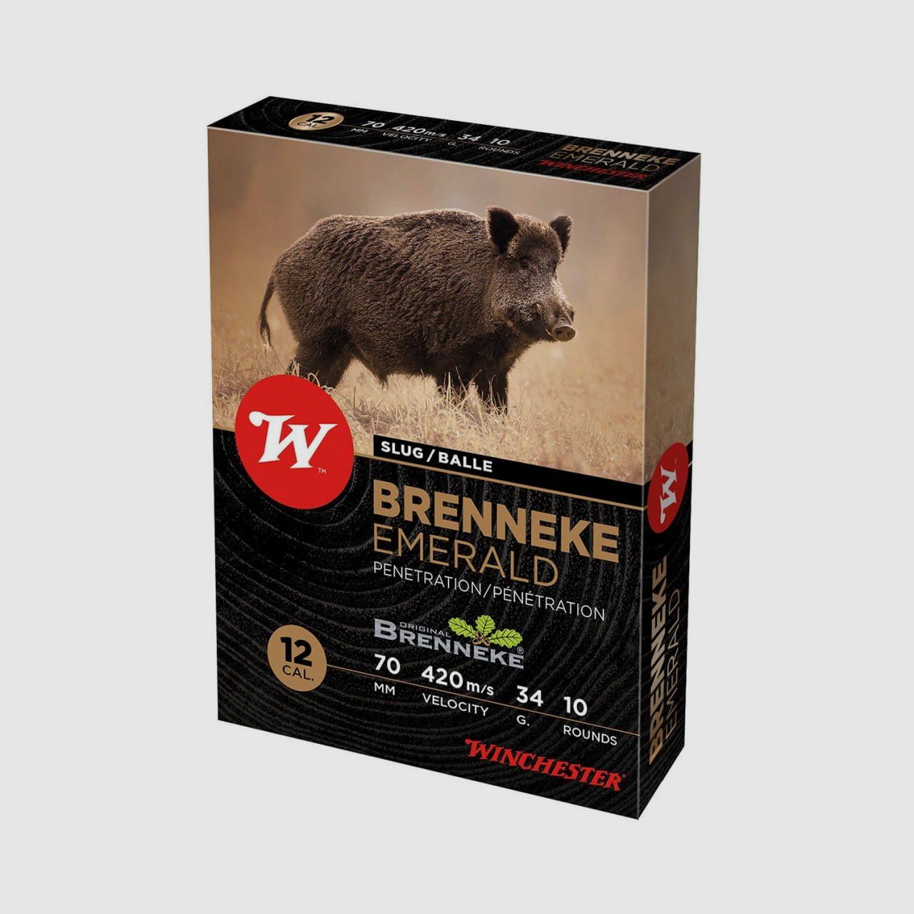 Winchester Brenneke Slug Emerald 34 g Cal. 12/70 - 5 pz.