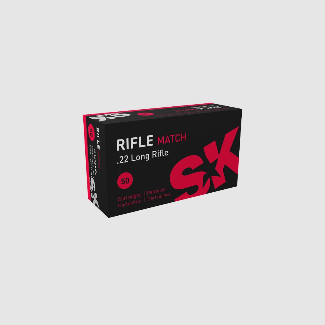 SK Rifle Match .22 LR 40GR LRN 50 Patronen