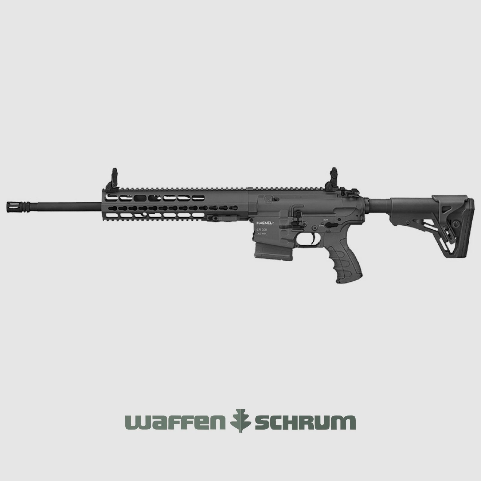 Haenel CR 308 schwarz / Langer Handschutz