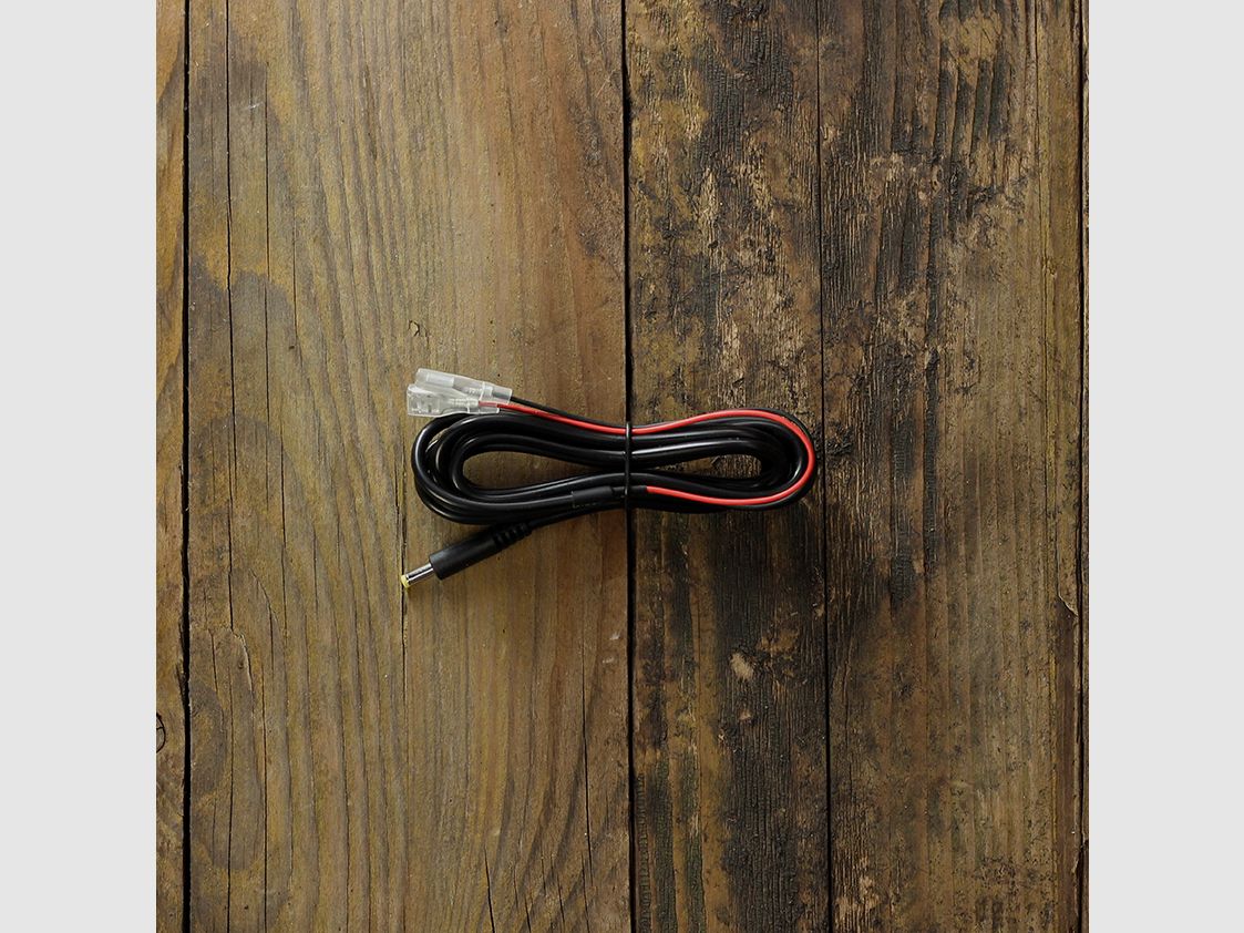Seissiger kabel met 4.0 x 1.7mm holle stekker voor externe 6V extra batterij, afbeelding 1 van 2