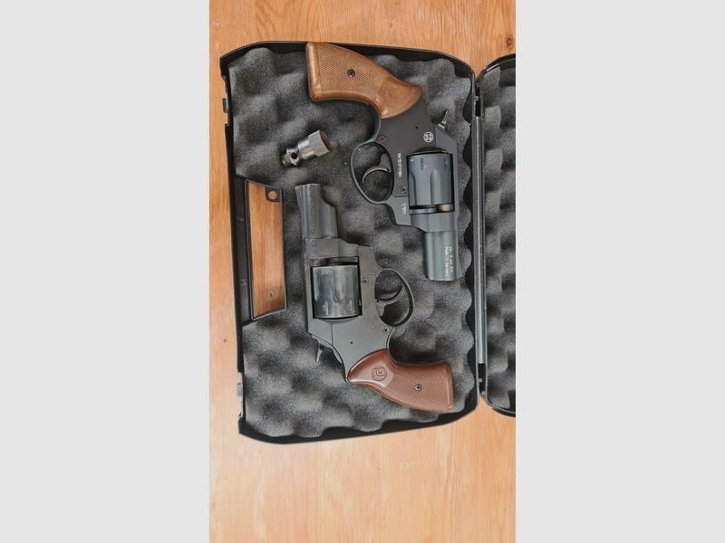 2x Röhm RG 89 Schreckschussrevolver – 1x Top Zustand, 1x gebraucht – Komplettset wie auf dem Foto
