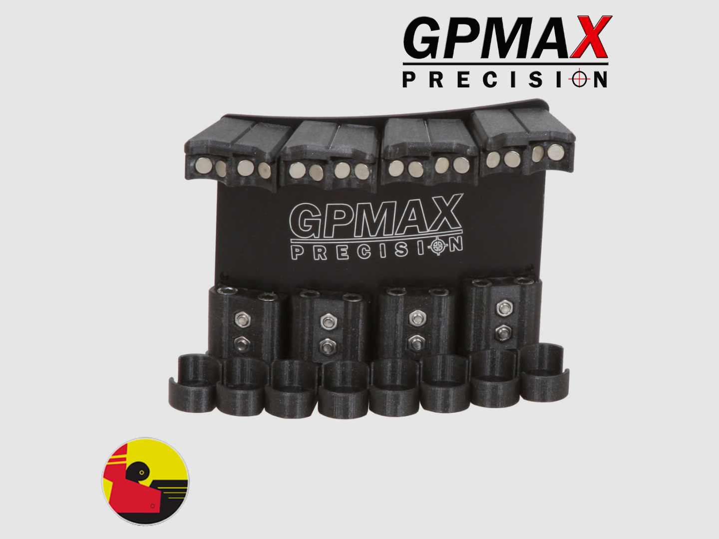 GP Max – BLOCCO 16 SHOOT BASE ZWART – Kal. 12 – Draagholster, afbeelding 1 van 6
