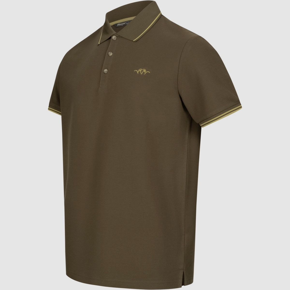 BLASER Polo Shirt da Uomo 22 Marrone Scuro