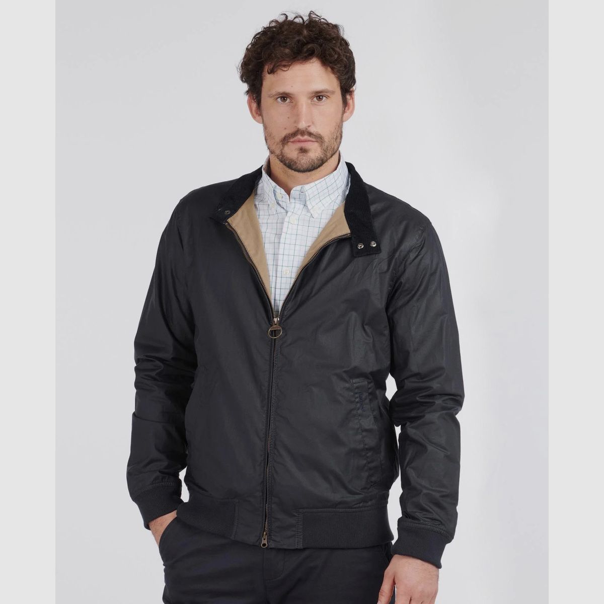BARBOUR Wachsjacke Royston Lightweight Royal Navy