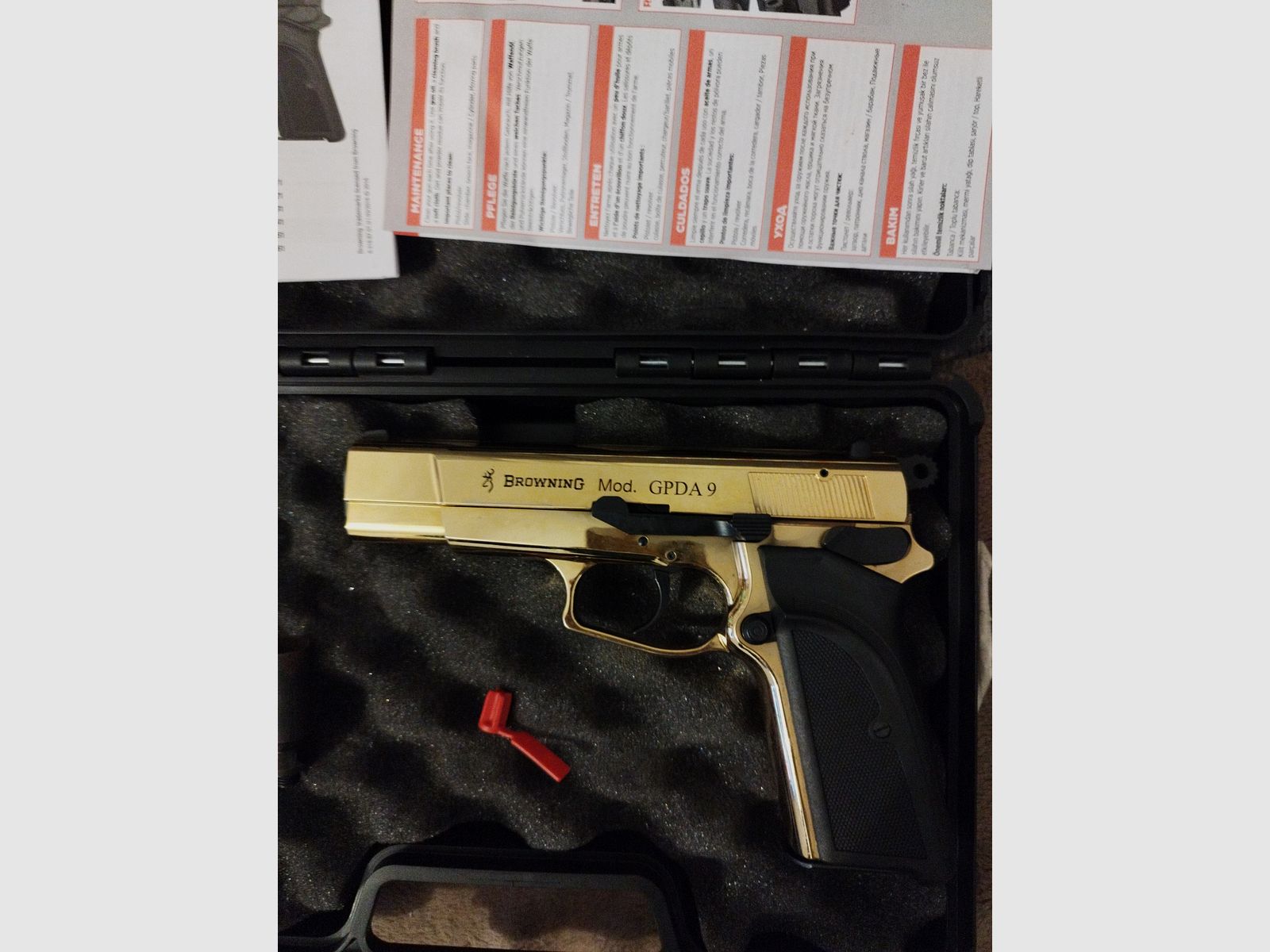Browning GPDA 9 Gold Finish (24 Karat)