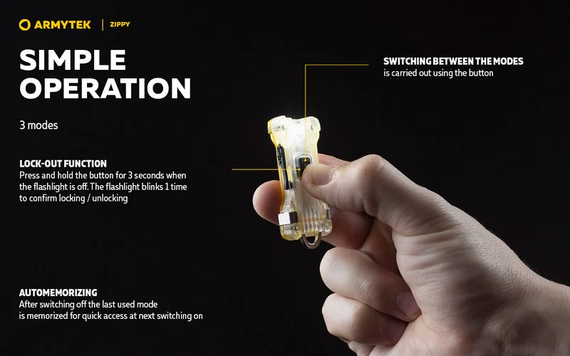 ARMYTEK Zippy Flashlight – 200 Lumens – Red, image 18 of 24