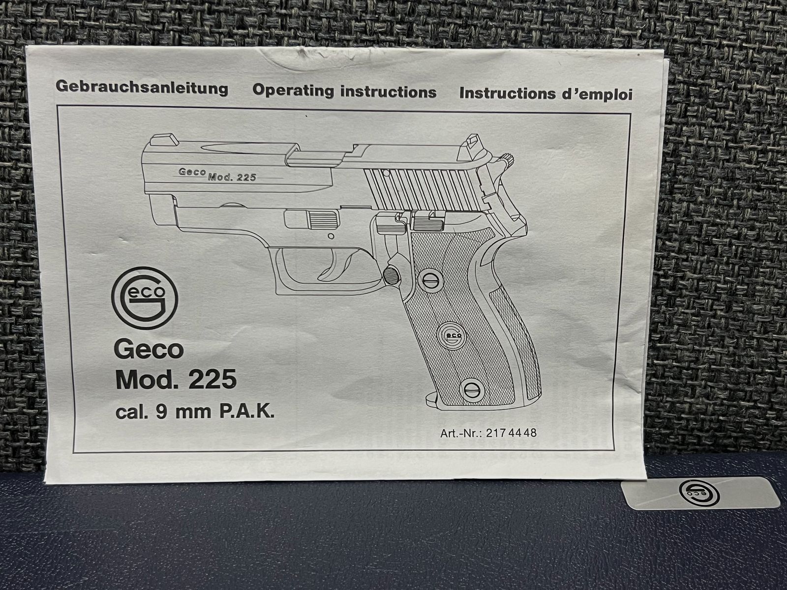 Geco Model 225 Nickel Rarity Collector's Item Rarity New OVP