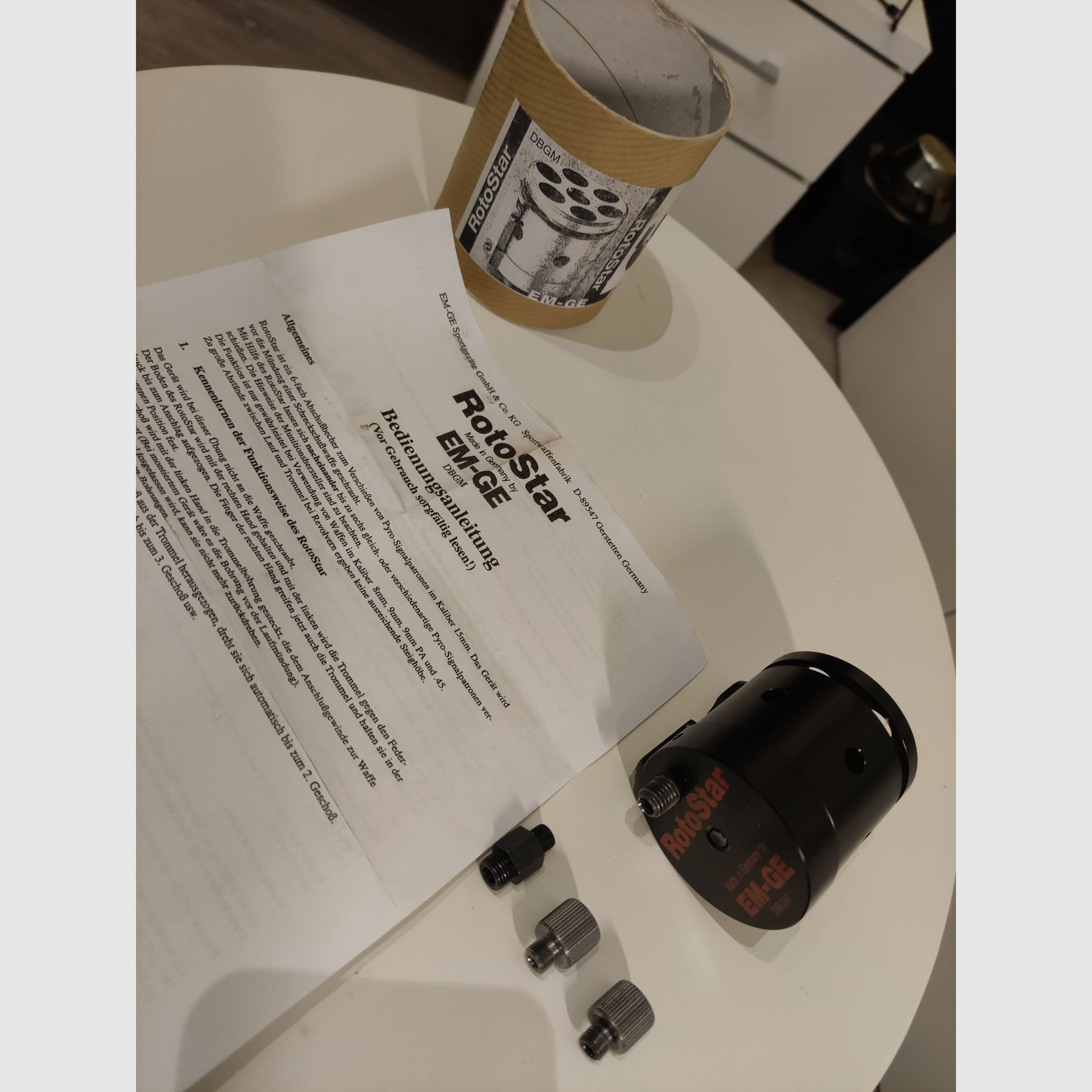 Seltenheit RotoStar von EM-GE (gefertigt in Deutschland), Abschusstrommel Feuerwerk Kaliber 15mm