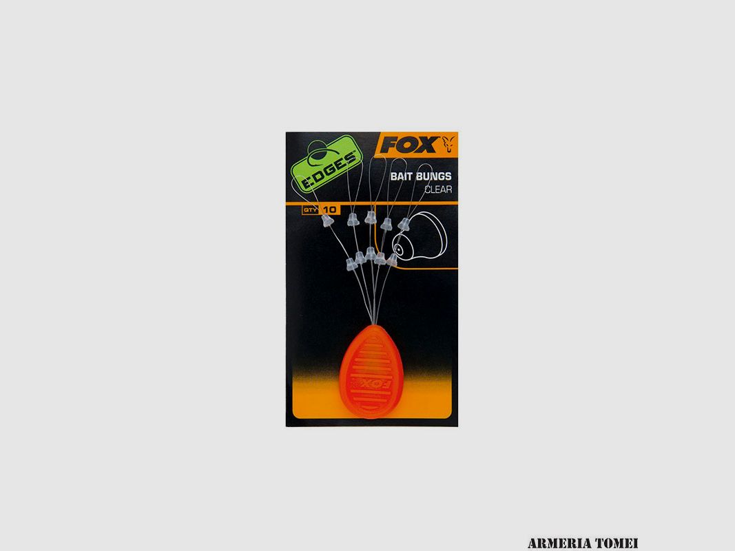 FOX – EDGES™ BAIT BUNGS CLEAR - RED (10 pcs), image 1 of 2