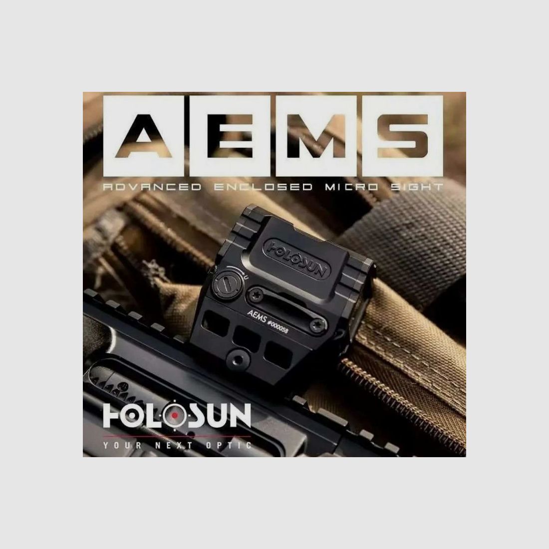 HOLOSUN AEMS GREEN 2MOA/ 65MOA CIRCLE/ 2MOA DOT & 65 MOA CIRCLE, immagine 2 di 2