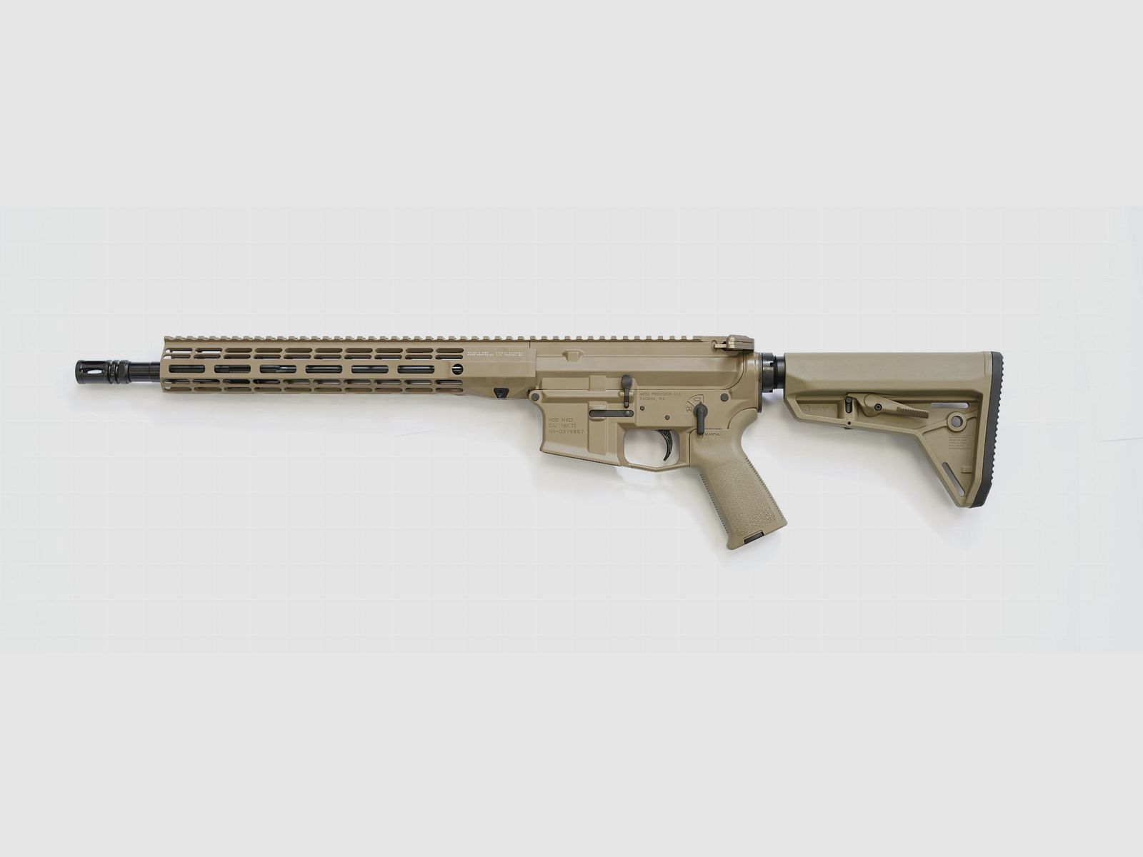 KARABIJN AERO PRECISION M4E1 PRO 14,5" – VERSTELBAAR GASSYSTEEM – FDE, afbeelding 4 van 4