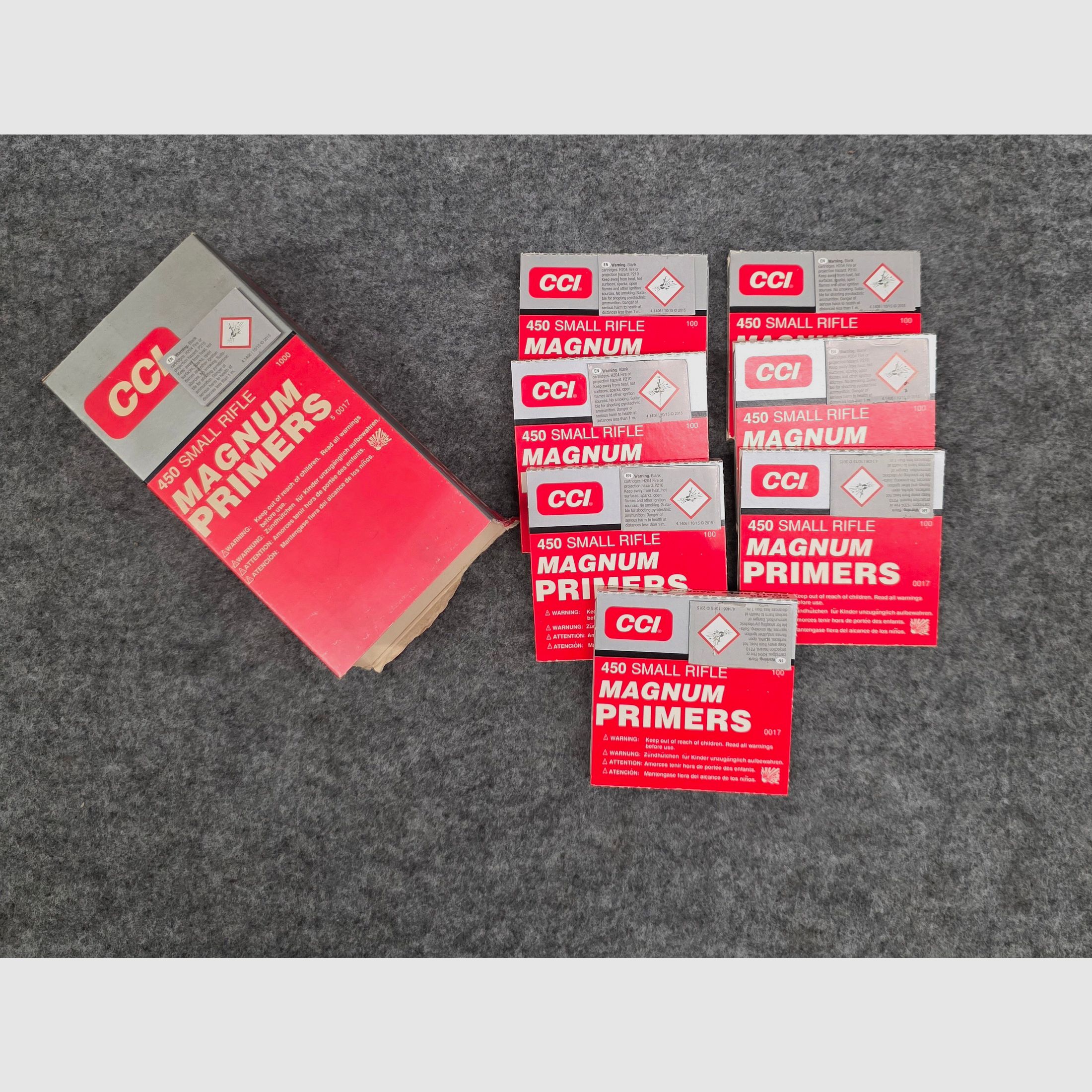 Reloader primer CCI 450 Magnum small rifle primers No. 450