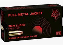 GECO 9 mm Luger Full Metal Jacket 8,0g/124gr (disponible immédiatement)