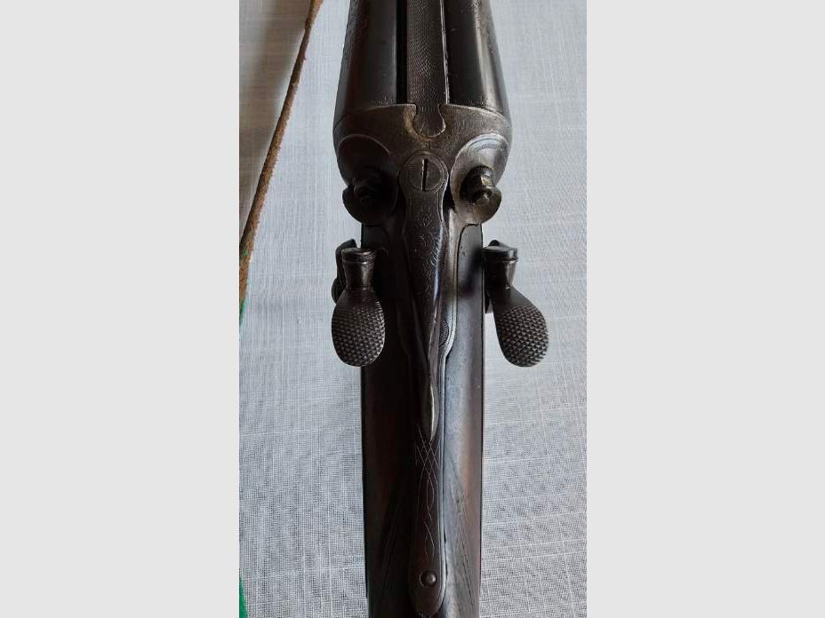 Historische Jagdflinte Franz Sodia, Kal. 16/16, Baujahr 1914