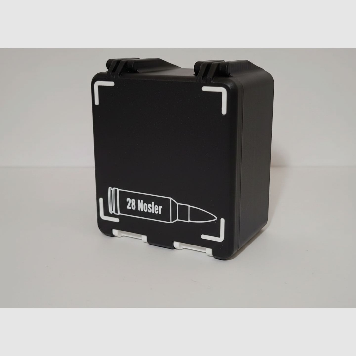 Filamelt Munitionsbox / 28 Nosler / 'Klapp- / Rastdeckel' / Patronenbox, Ammo Box
