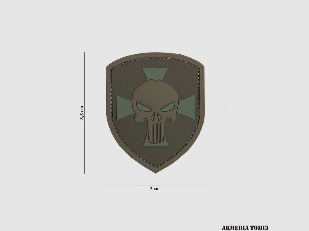 PATCH – 3D PVC SCUDO PUNISHER CROCE COYOTE #11132