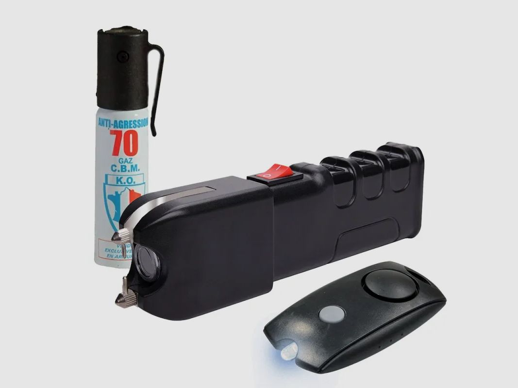 Sonderangebot Spray-Abwehrset mit Schocker und Mini-Alarm, Bild 1 von 2