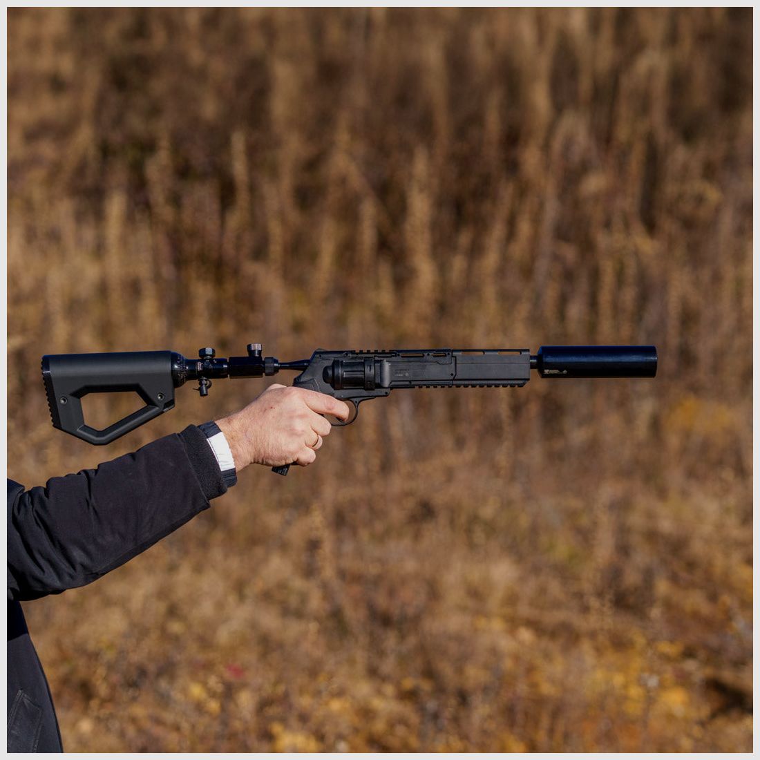 Shoulder stock | 0.2L bottle | BUTTSTOCK | BLACK | stylish design