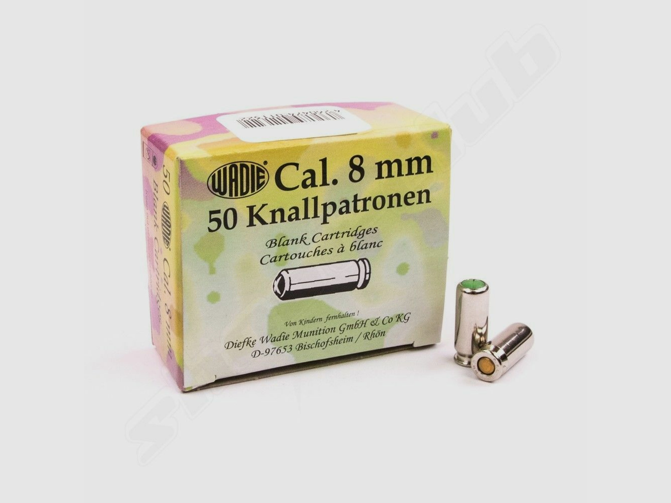 Cartuchos de fogueo Wadie 8mm pistola de señal - 50 uds. Wadie