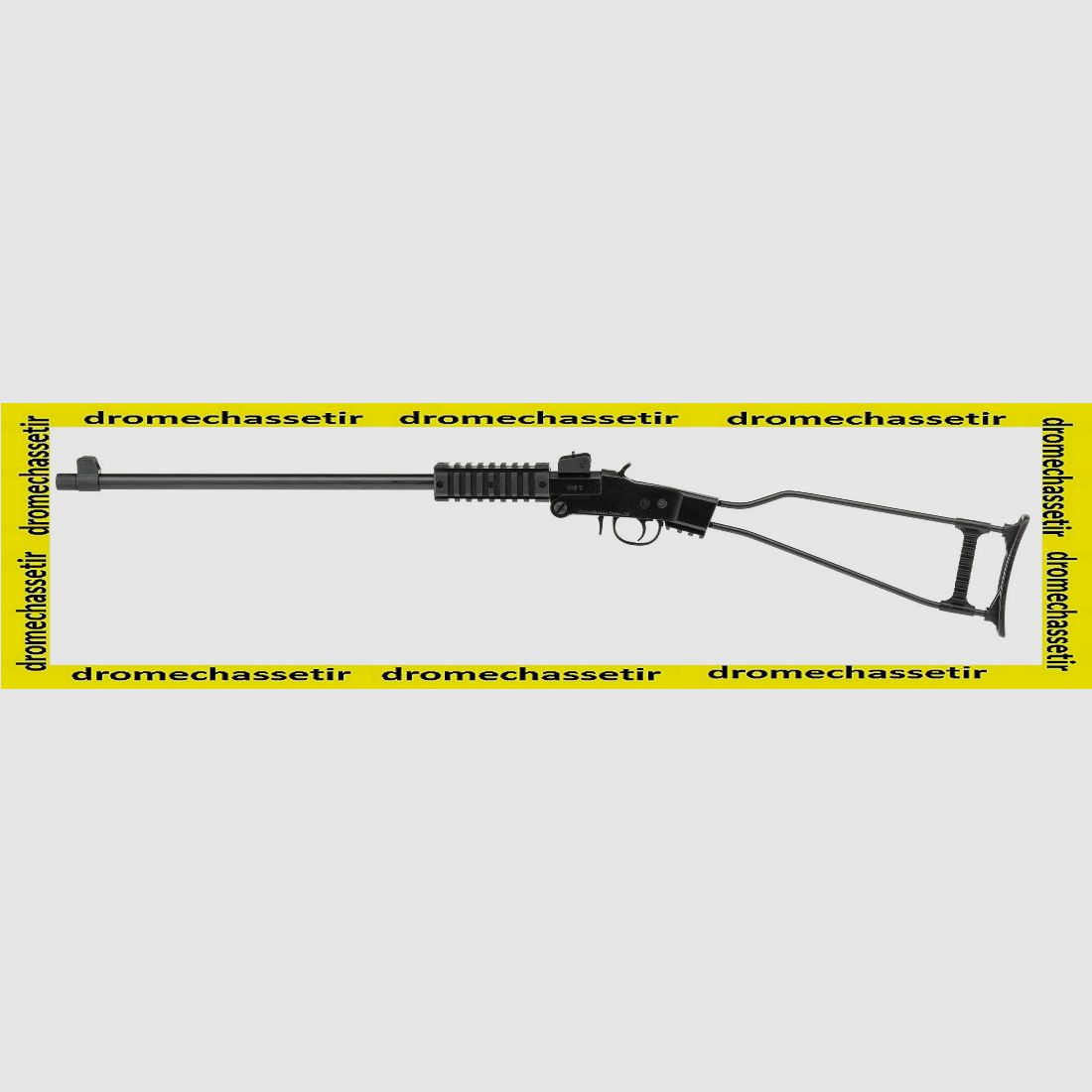 Klappbüchse Little Badger, Kal. 17 HMR, Picatinny-Schiene, Skelettschaft und Gewinde