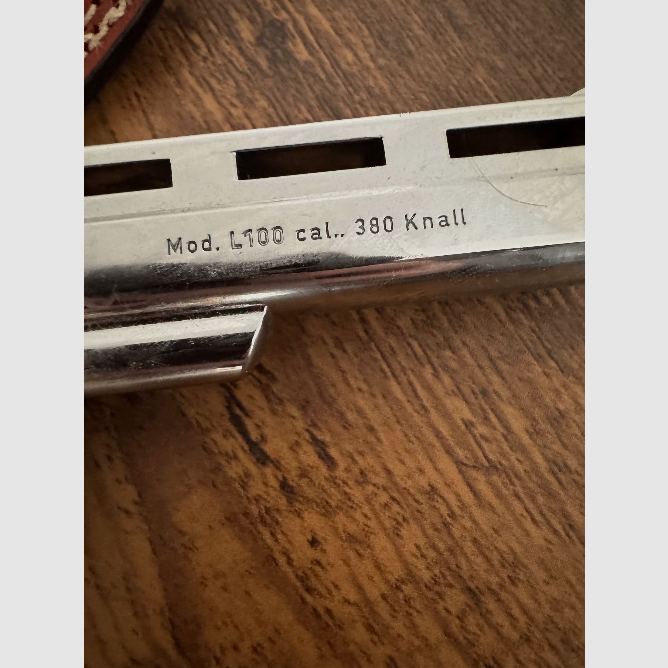 Mauser L100 9mm Chrom Rarytas! Z skórzanym dopasowanym kaburą