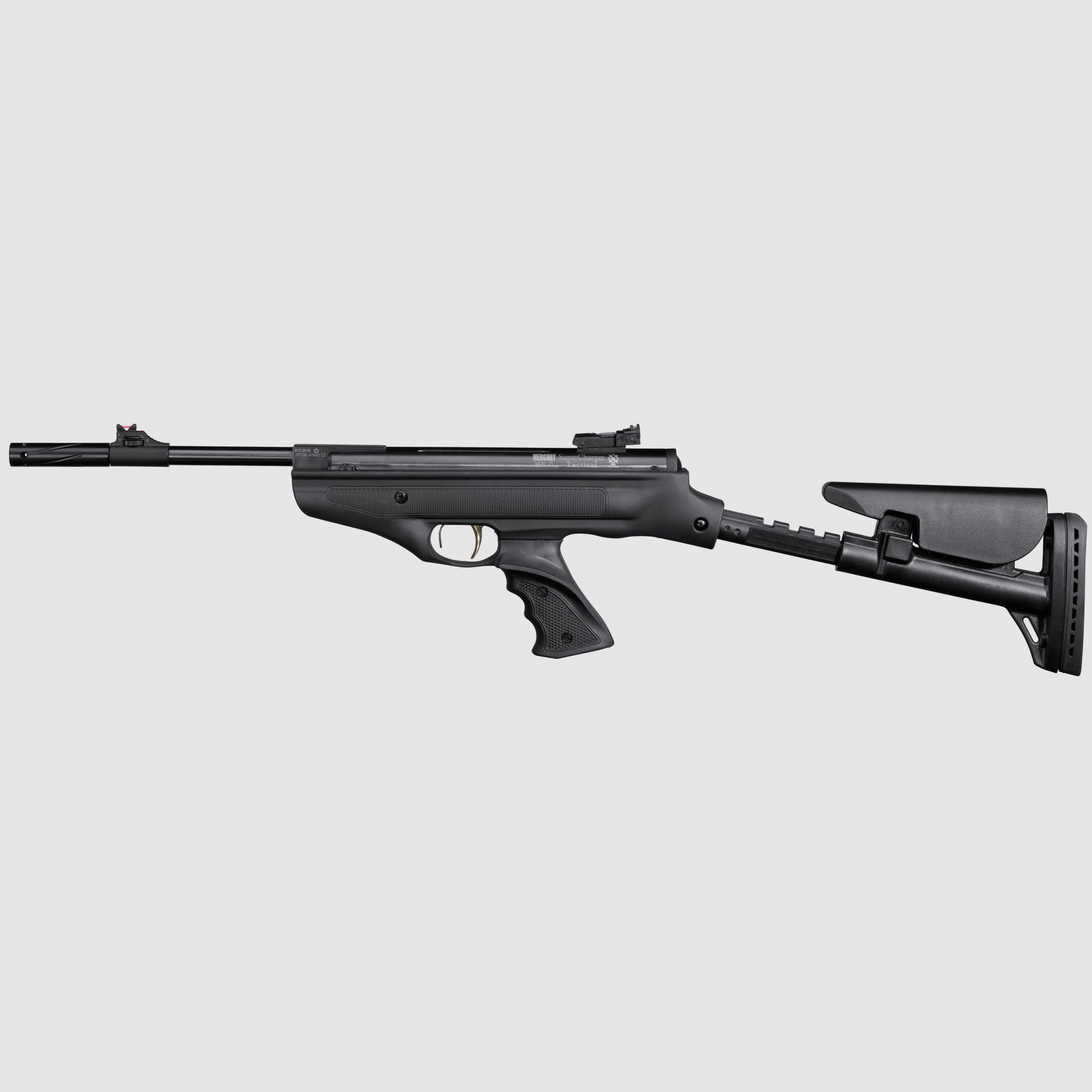 Mercury air Luftpistole 25 Super Charger Tactical Komplettset, Kal. 4,50