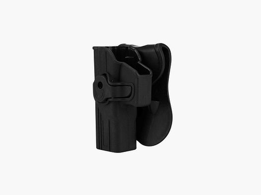Holster rigide Quick Release pour Glock 17 Gaucher. Gris