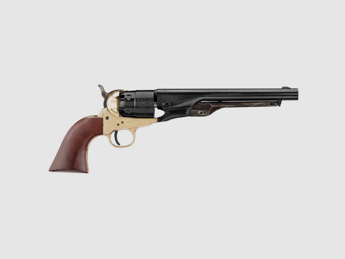 Colt 1860 Pietta Army Messing Revolver Kaliber .44 - Authentieke Replica - Nauwkeurige Details - Voor Collectie en Historisch Schieten, afbeelding 2 van 4