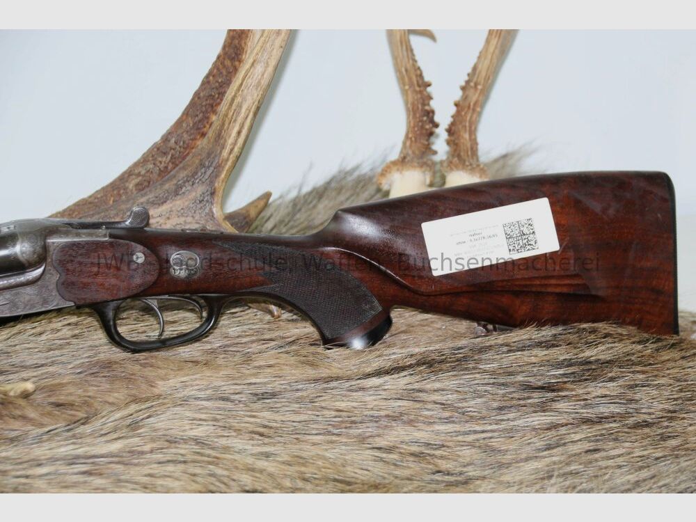 Rariteit! Drilling van Valentin Häfner, hofgeweermaker Kassel 9,3x72R;16/65