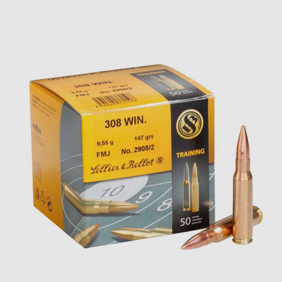 S&B .308 Win. Full Metal Jacket 147 grs 50 rounds