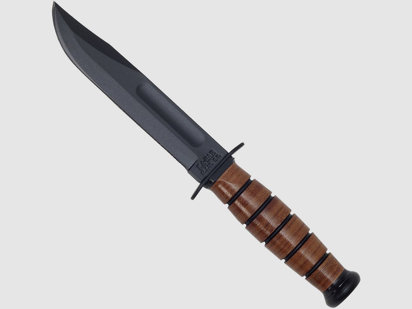 Ka Bar USMC combat knife with leather sheath
