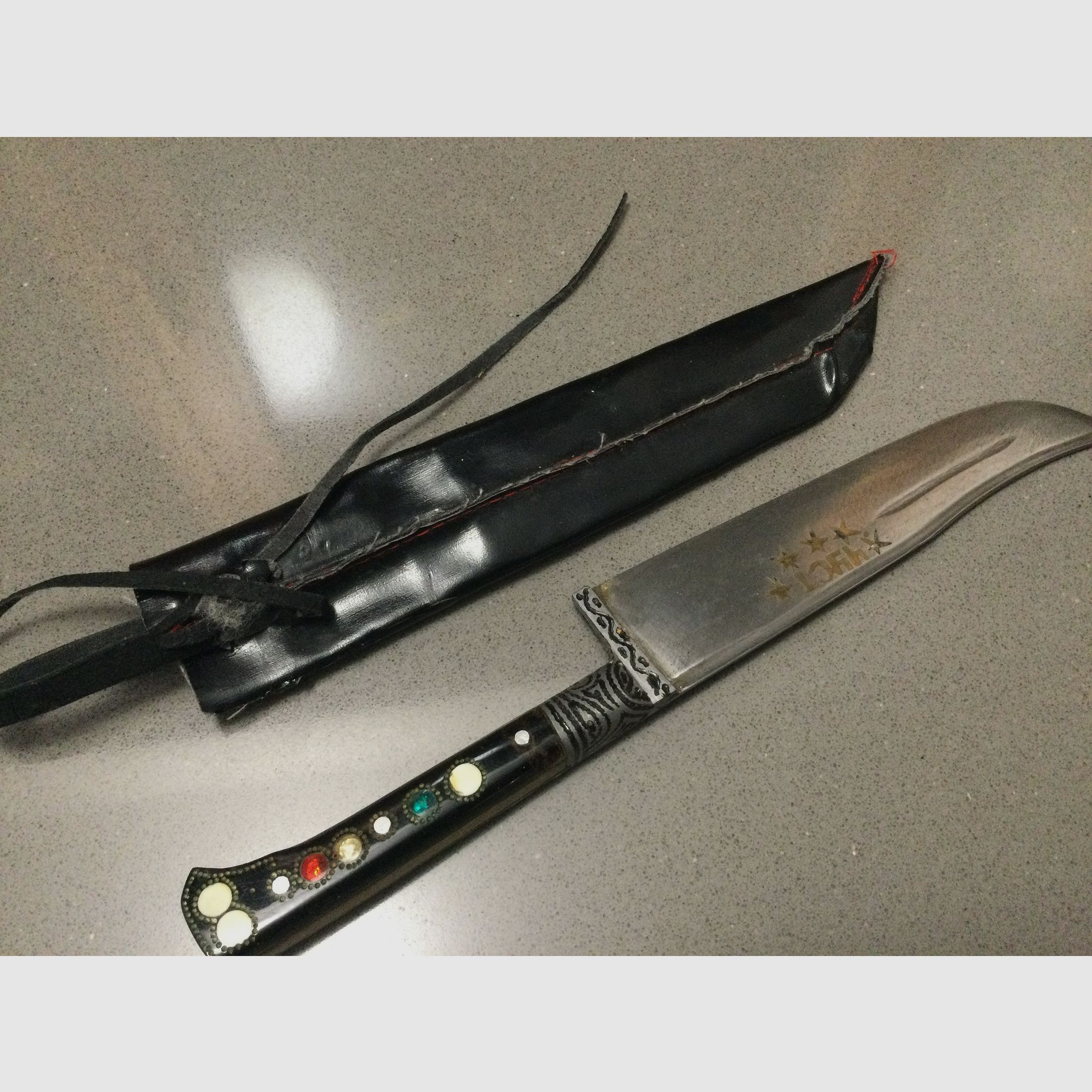 Knife Old, Tartar style, Crimea, very beautiful collector's item.