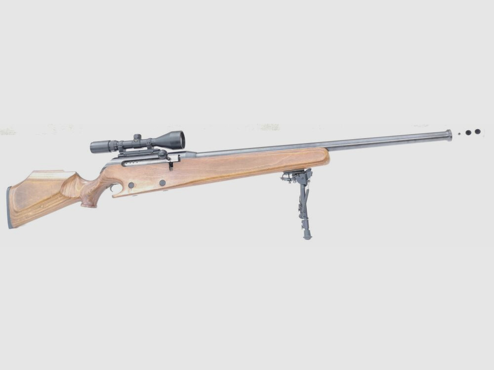 unbekannt 50BMG - Einzellader mit Schichtholzschaft