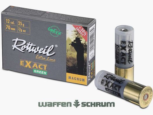 Rottweil EXACT GREEN Semi Magnum 12/70 25g Senza piombo