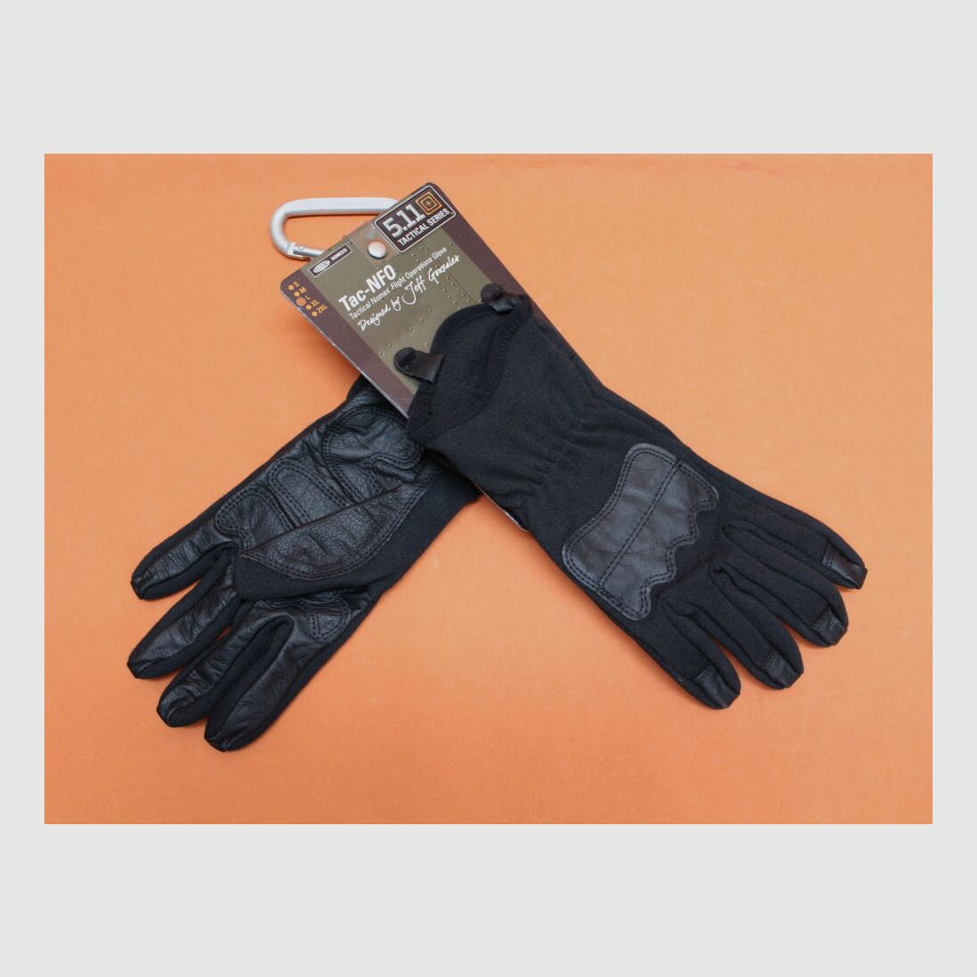 5.11 5.11 Tac-NFO Enhanced Flight Glove (59304) 019 Black/ Tactical glove made of NOMEX and leather size L