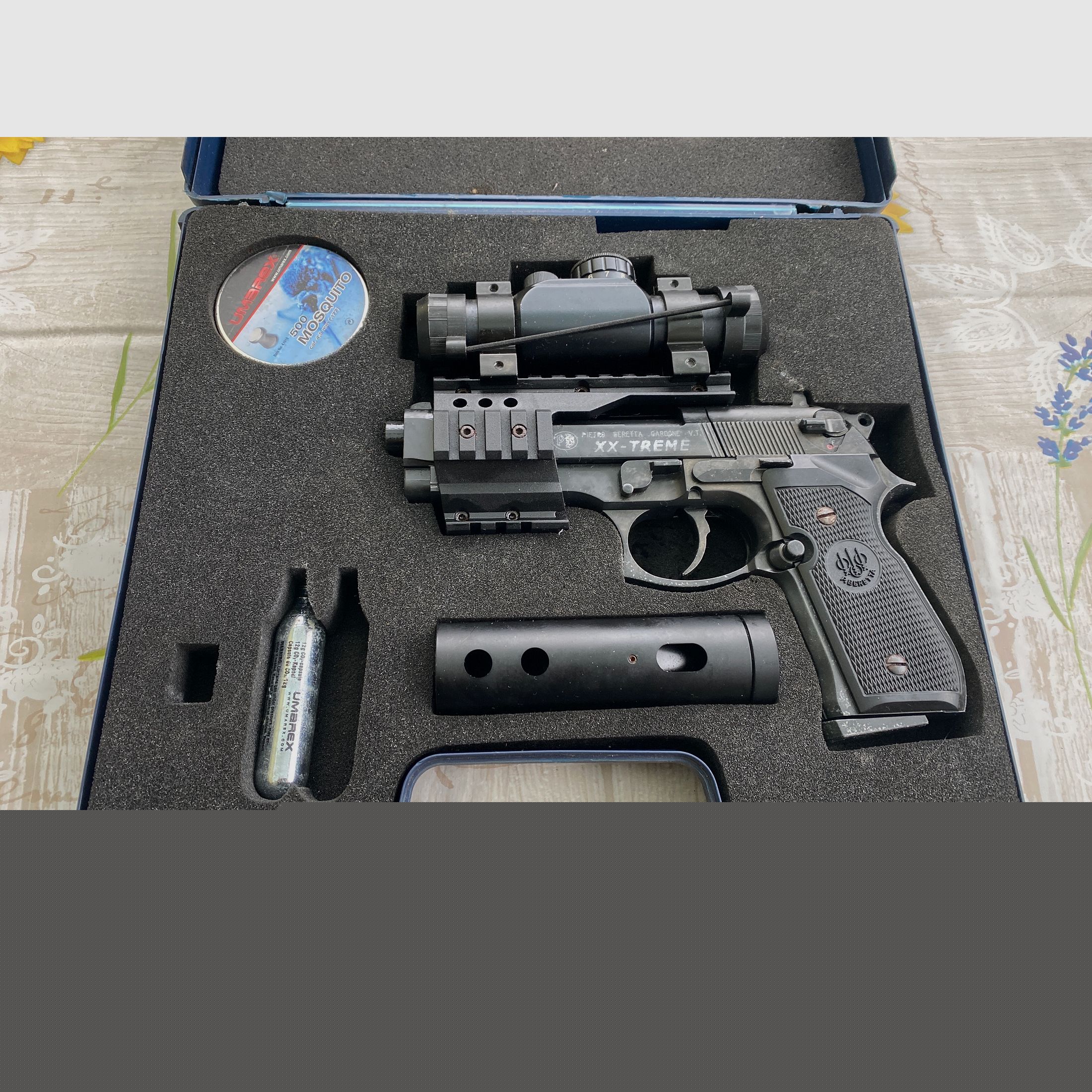 Beretta 92 FS, cal. 4,5mm XX - Treme, bruen. Kst.