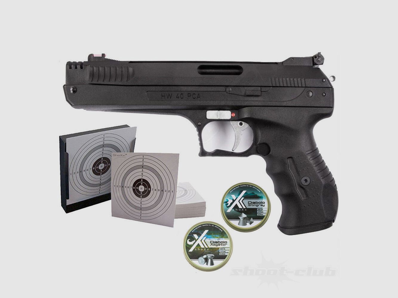 Weihrauch HW 40 PCA pistola de aire comprimido set 4,5mm diabolo, imagen 1 de 4