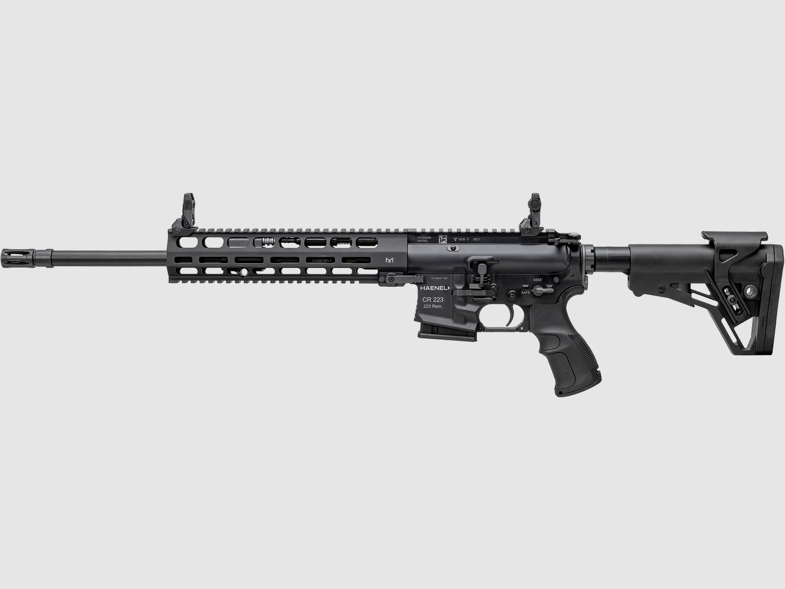 Haenel CR 223 M-LOK Handguard Barrel Length 423 mm | Direct Trigger (2,800-4,000 g) | Long Handguard | Black | Sport Approved, Cal. .223 Rem., image 2 of 2