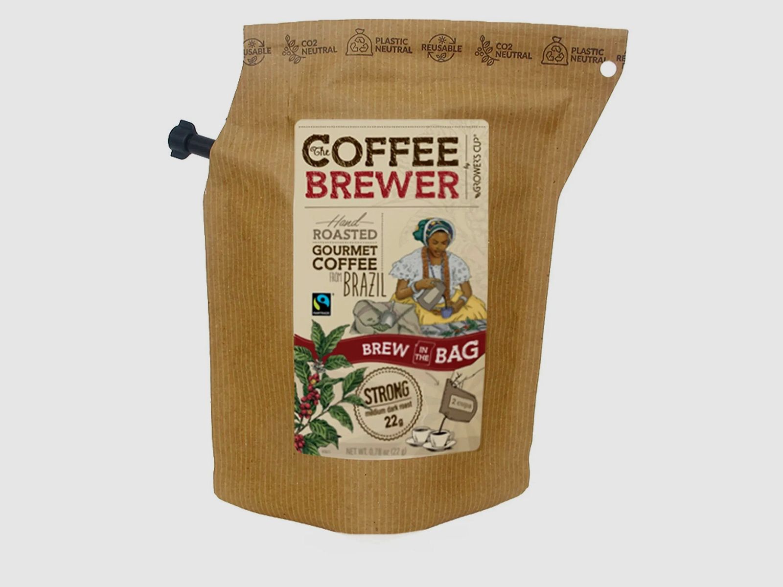 The Brew Company Outdoorkaffee 2 Cups Brazil 22 g