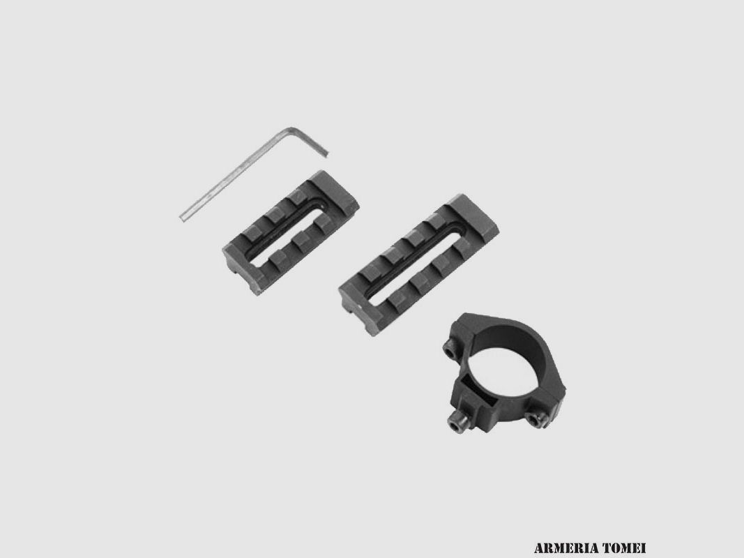 AIM SPORTS – ADAPTADOR DE MIRAS 1″ / BASE PICATINNY / AJUSTABLE