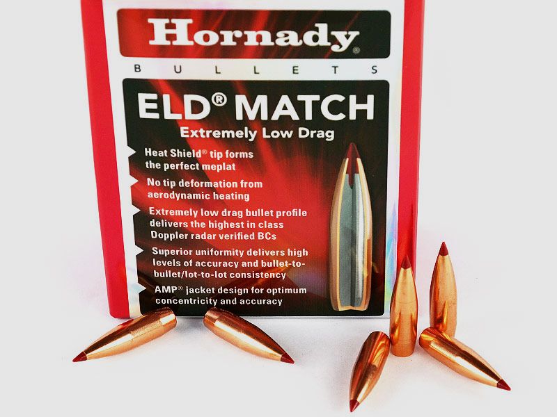 Hornady ELD-Match Geschosse 1 Packung .30 mit 168 grs (100 Stück á 0,619 €*)
