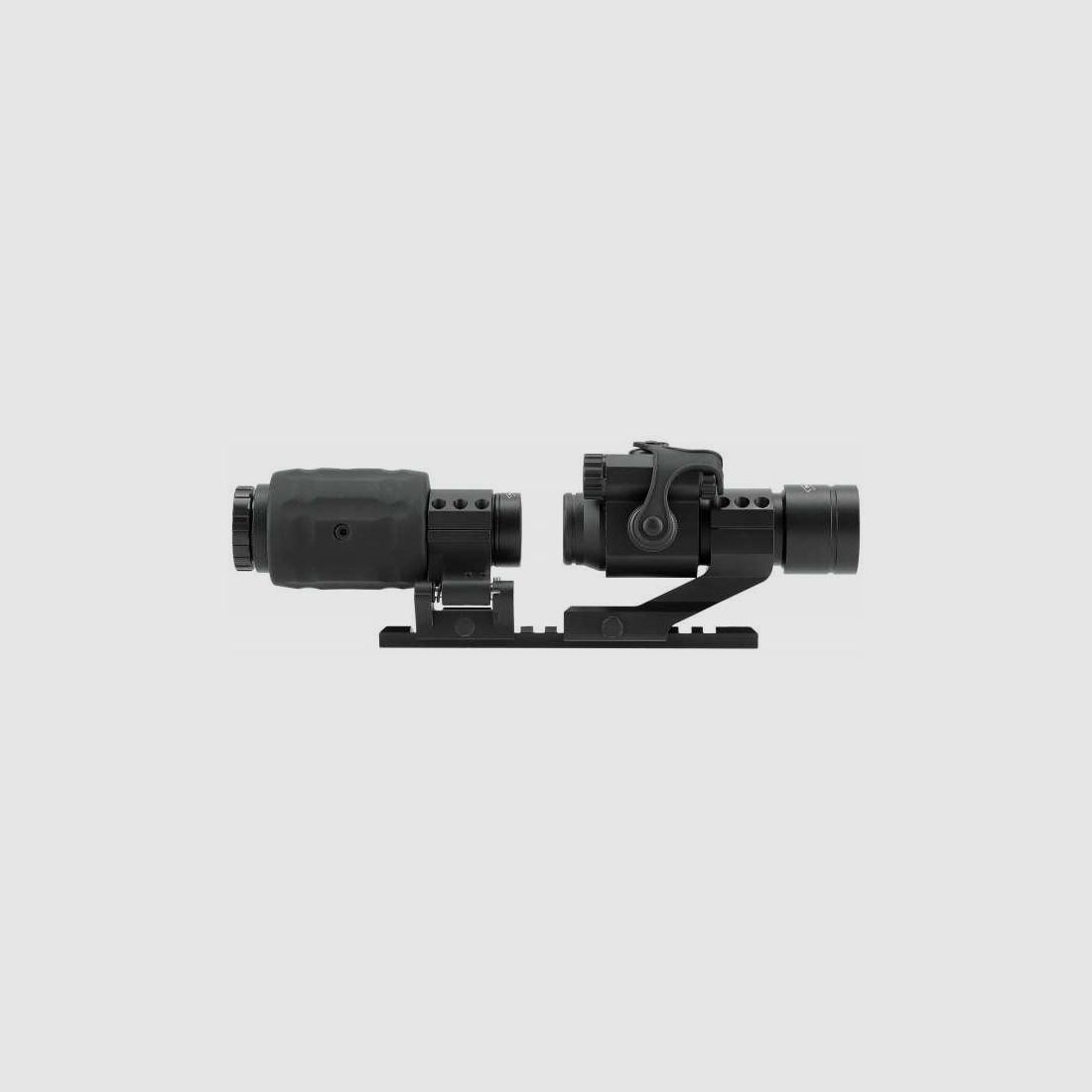 Umarex MPS 3 Magnifying Point Sight Magnifier-Leuchtpunkt-Kombi mit Montage Picatinny-Schiene