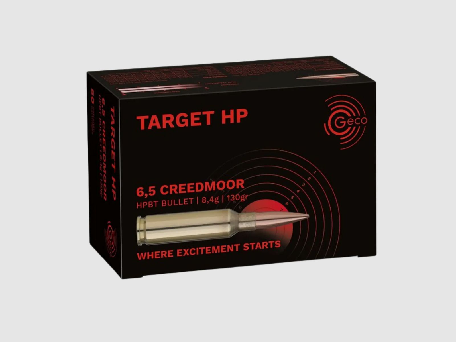 Geco 6.5 Creedmoor Target HP BT 130gr 50 Schuss