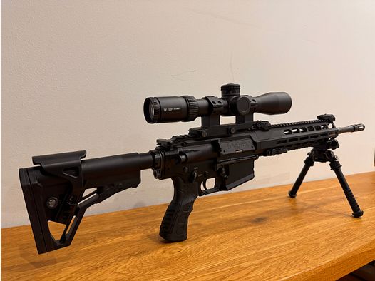 Haenel CR308 16,65 Zoll + Matchabzug + Vortex Strike Eagle auf Eratac Montage
