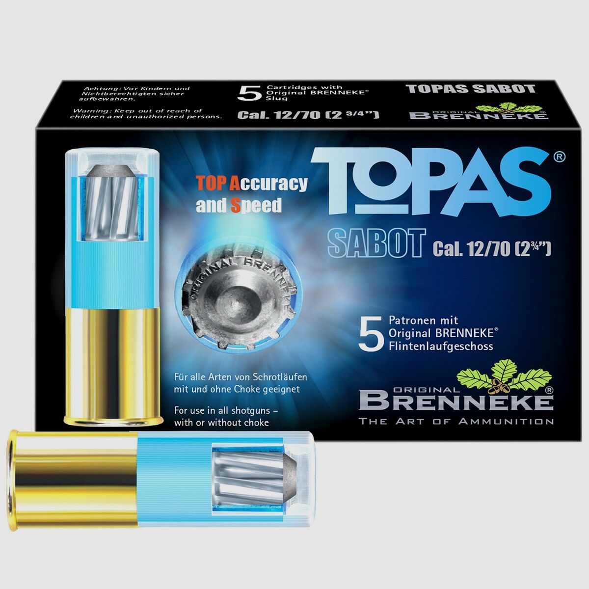 Brenneke 12/70 Topas Sabot 20g – 5 Stk.